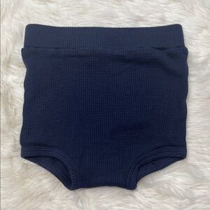 Kate Quinn Dark Blue Thermal Bloomer Diaper Cover 12-18 Cotton